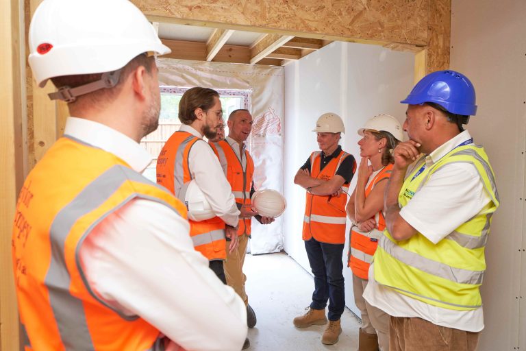 Helen Maguire MP Joins Students on Tour of New Dorking Housing Development